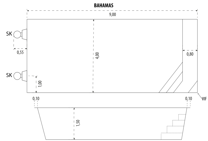 Schéma coque Bahamas - Mediester