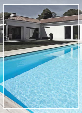 Piscine fond plat