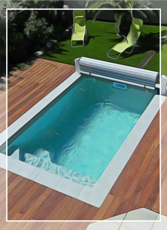 Piscine fond plat