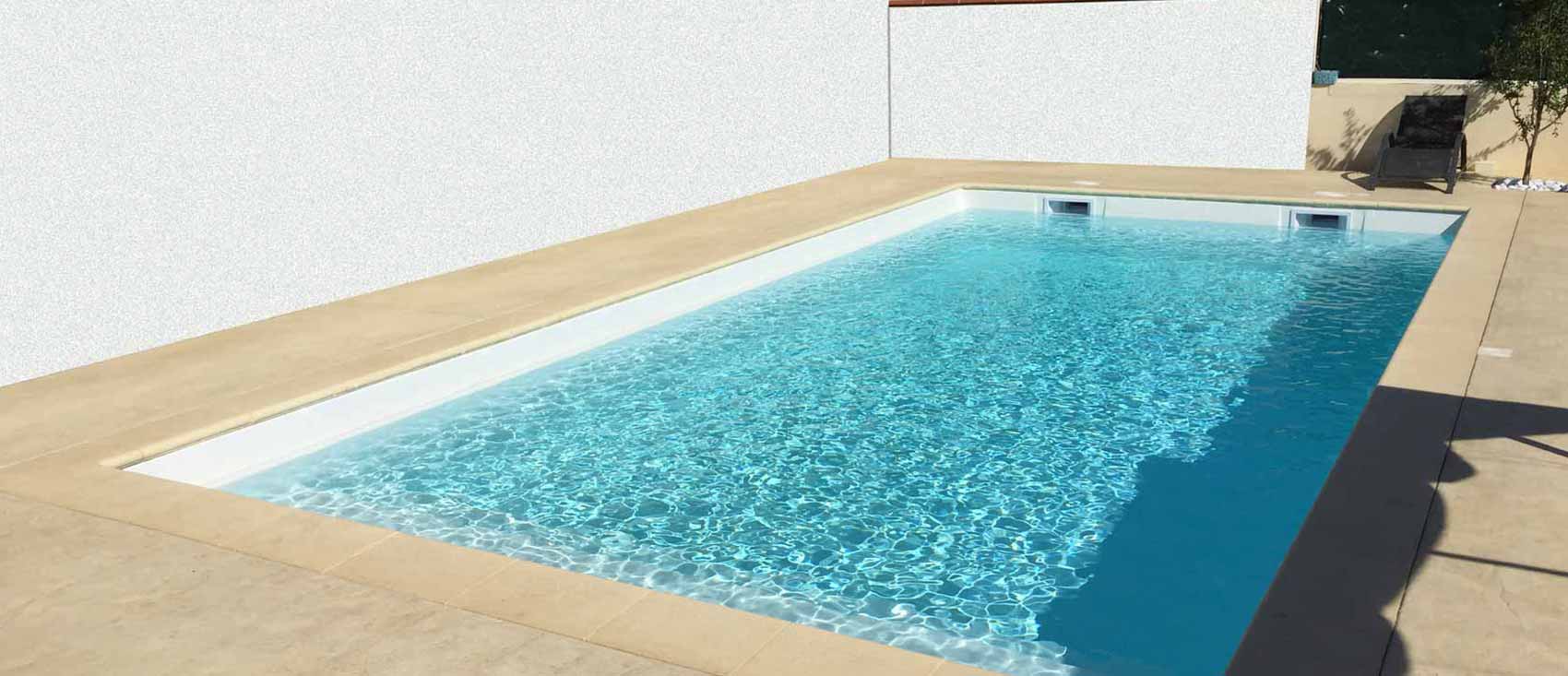 Piscine Bermudes fond incliné